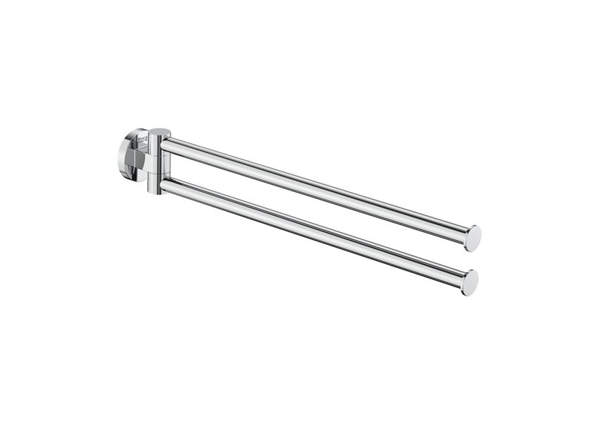 Wieszak punktowy dwuramienny ścienny 40 cm chrom Roca Hotels