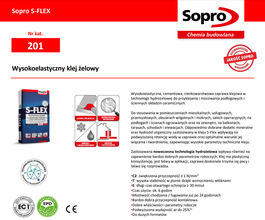 Sopro S-FLEX 201 7720123 karta techniczna