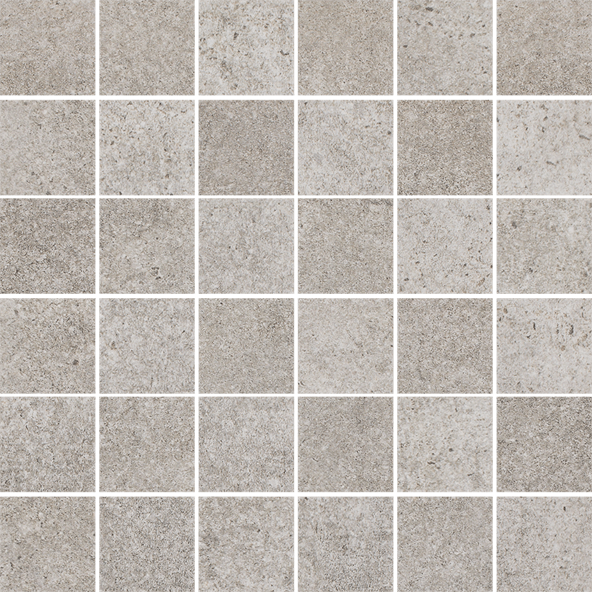 Mozaika= 29,8x29,8 cm Paradyż Riversand Grys Mozaika Cięta K.4,8X4,8 Mat