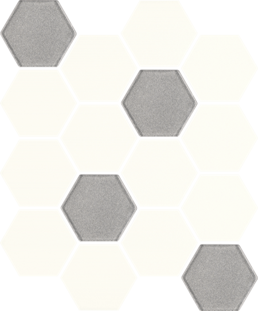 Paradyż Hexagon Uniwersalna Mozaika Prasowana Bianco Mix