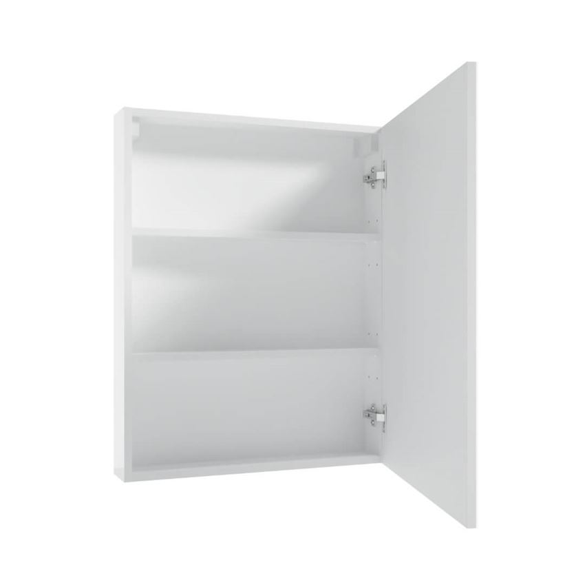 Szafka lustrzana 60 cm lakier biały połysk Defra Loreto