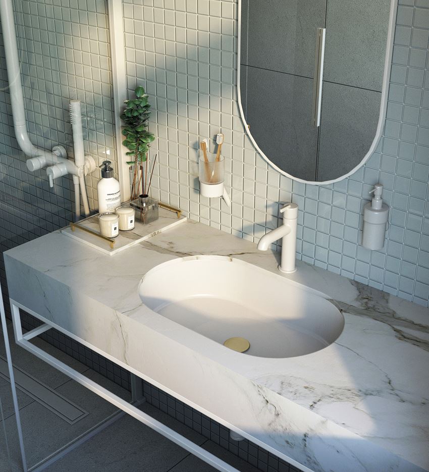 Bateria umywalkowa bianco Deante Silia