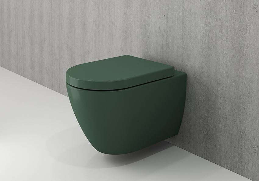 Miska WC wisząca bez deski Matte Green Bocchi Venezia