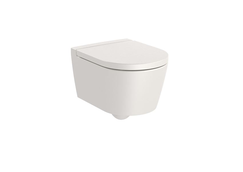 Miska WC podwieszana Rimless Round Compacto bez deski 37x48x44 cm beżowa Roca Inspira