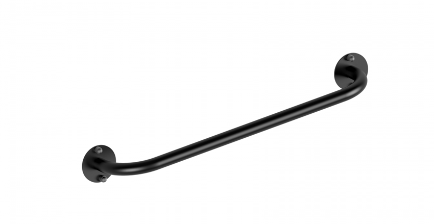 Poręcz dla niepełnosprawnych prosta 60 cm czarna Makoinstal Black