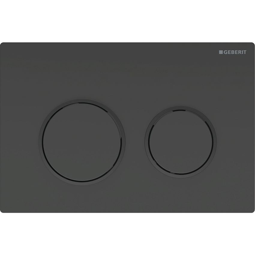 Przycisk spłukujący płyta i przyciski czarne Geberit Omega20