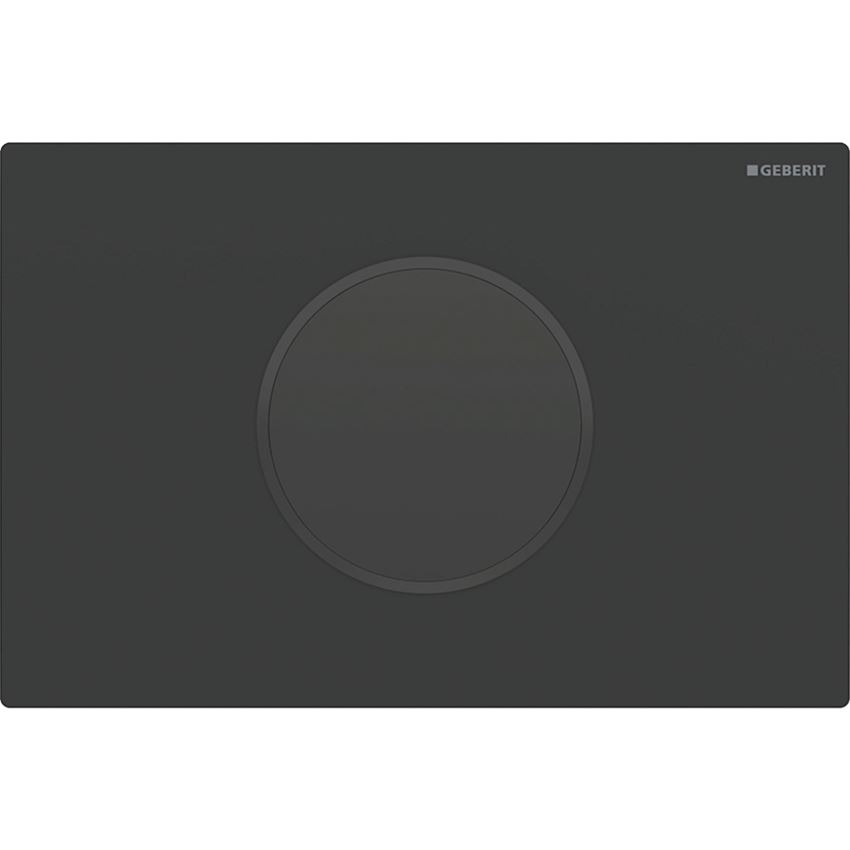 Elektroniczny zestaw uruchamiający WC, zasilanie sieciowe do spłuczki podtynkowej Sigma 12 cm, przycisk uruchamiający Sigma10 płyta czarny mat Geberit Sigma10