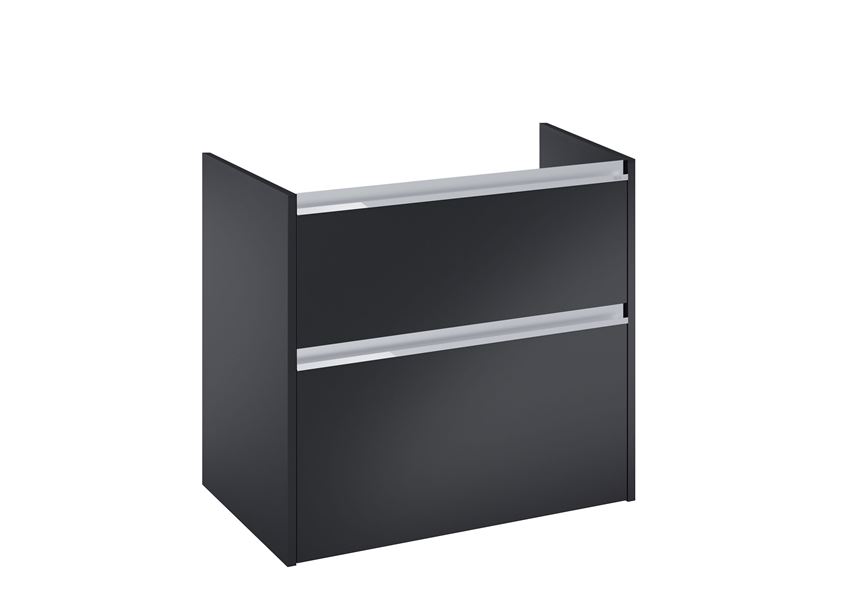 Szafka podumywalkowa Compacto 80 cm z 2 szufladami czarny mat Roca Gap Pro