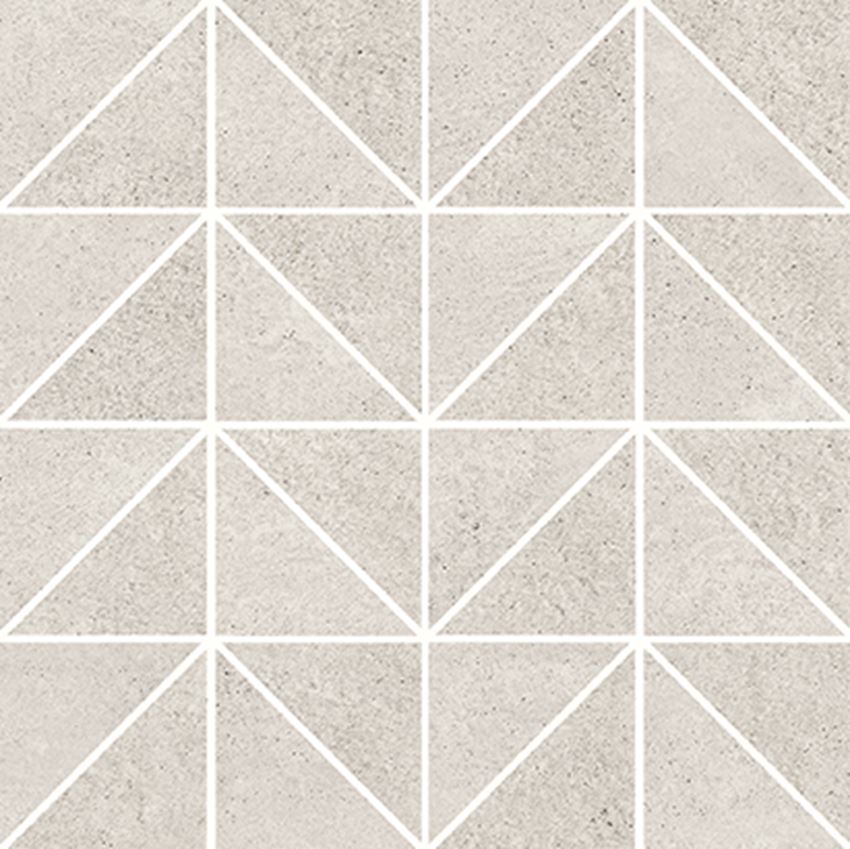 Mozaika 29x29 cm Opoczno Keep Calm Grey Triangle Mosaic Matt