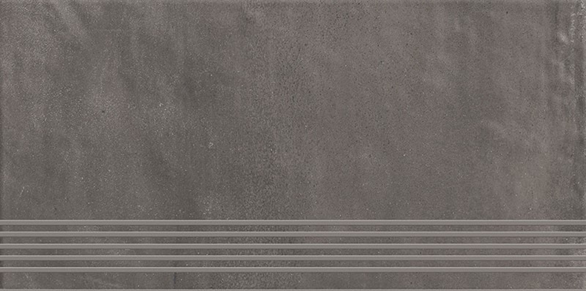 Płytka stopnicowa 29,8x59,8 cm Paradyż Hybrid Stone Grafit