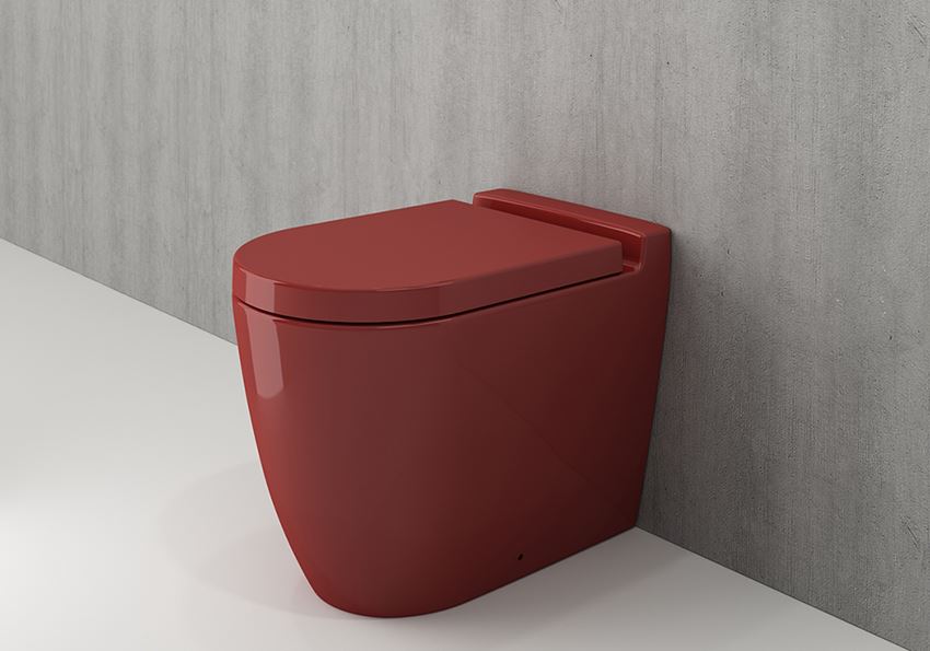 Miska WC stojąca bez deski Glossy Red Bocchi Venezia