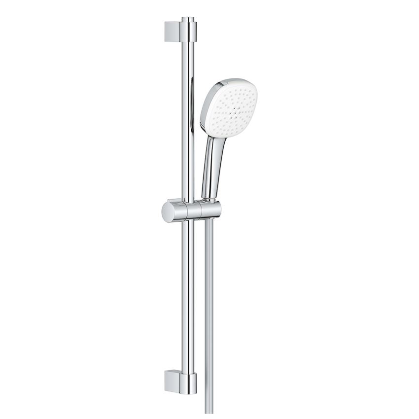 Zestaw prysznicowy z drążkiem 60 cm 2 strumienie bez baterii chrom Grohe Tempesta Cube 110