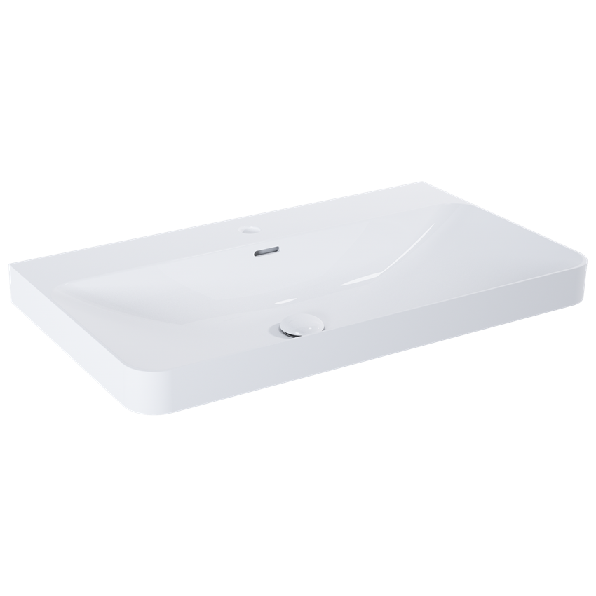 Umywalka meblowa 80 cm biały połysk Elita Soft