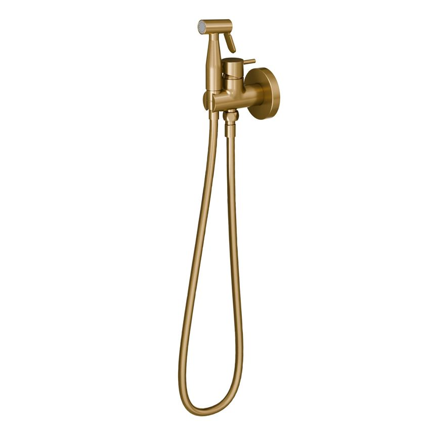 Bateria bidetowa podtynkowa z zestawem brushed gold IÖ Luvia