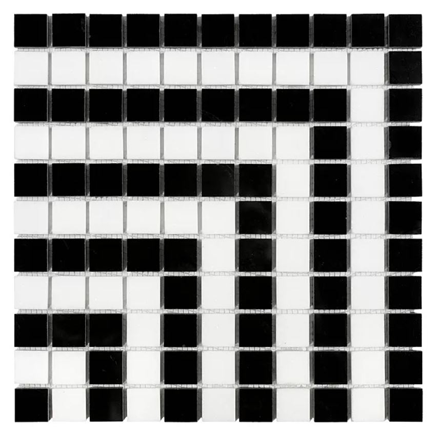 Mozaika kamienna 30,5x30,5 cm Dunin Black&White Pure B&W Hypno 25 "A"