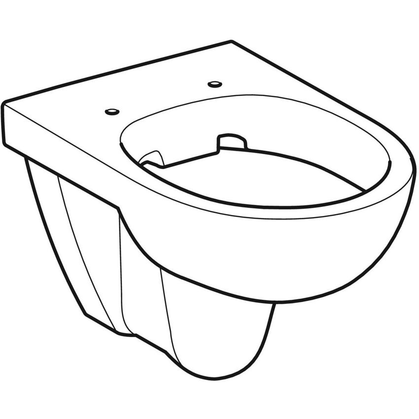 Miska WC wisząca bez deski biała Geberit Selnova rysunek