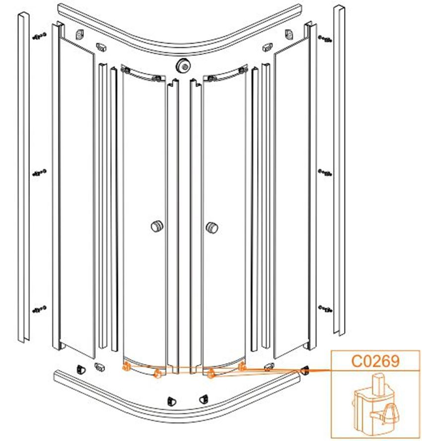 Suwak dolny Sanplast 660-C0269-10-000-00 rys techniczny