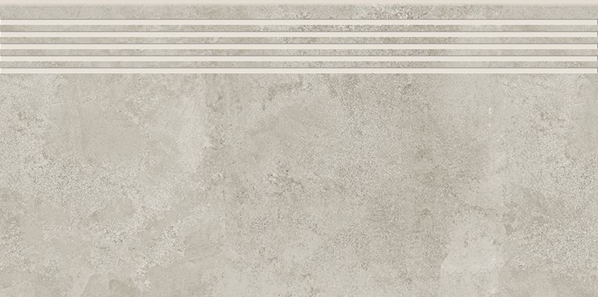 Płytka stopnicowa 29,8x59,8 cm Opoczno Quenos Light Grey Steptread