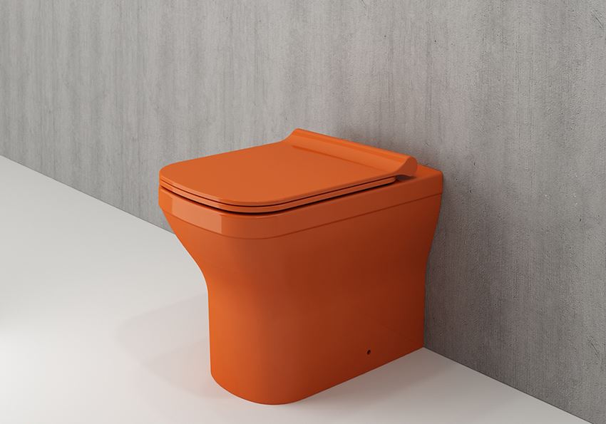 Miska WC stojąca bez deski Glossy Orange Bocchi Firenze