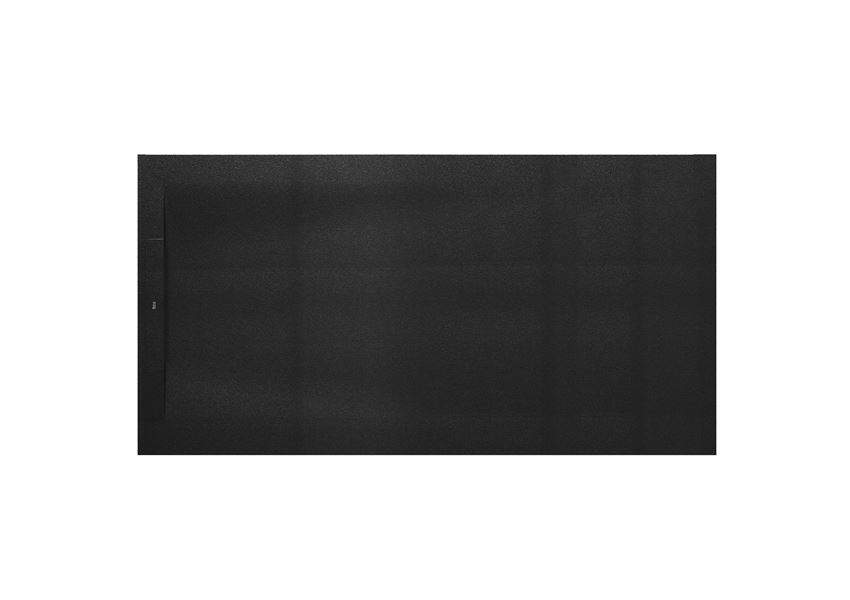 Brodzik prostokątny STONEX® z ukrytym odpływem 180x80x3,6 cm czarny Roca Pyros