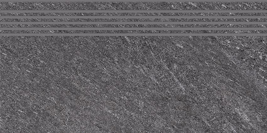 Płytka stopnicowa 29,8x59,8 cm Cersanit Bolt dark grey