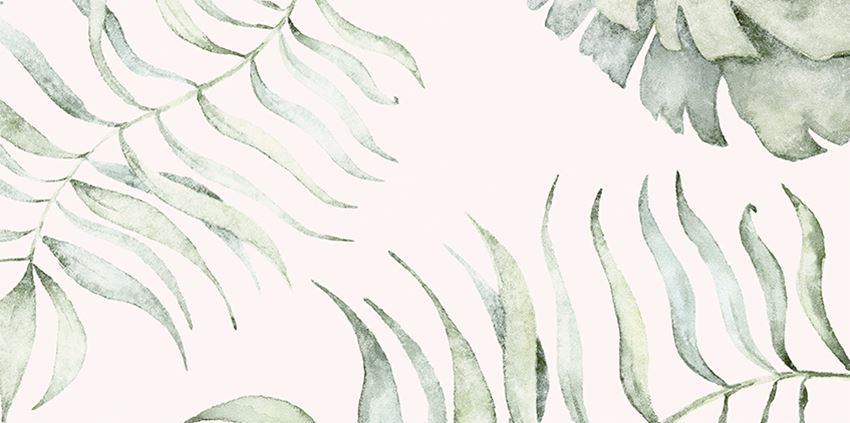 Płytka dekoracyjna 29,8x59,8 cm Opoczno Motti Leaf White Mix Satin