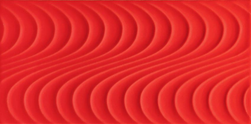Płytka ścienna 44,8x22,3 cm Tubądzin Wave red A