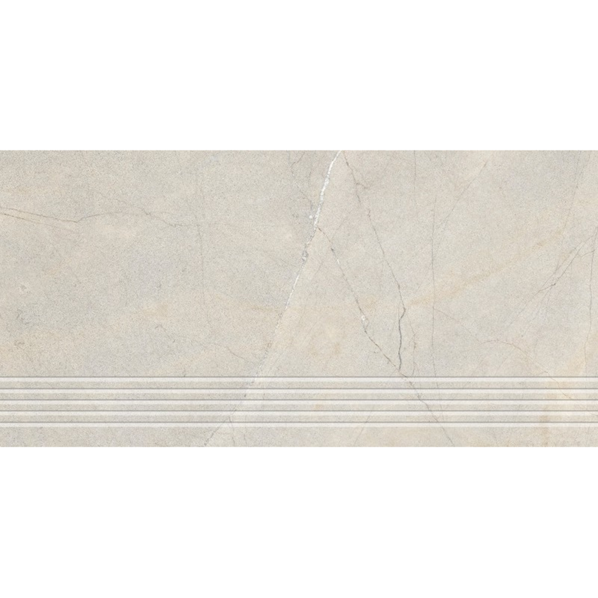 Płytka stopnicowa struktura 29,7x59,7 cm Ceramika Gres Westmount Light Grey