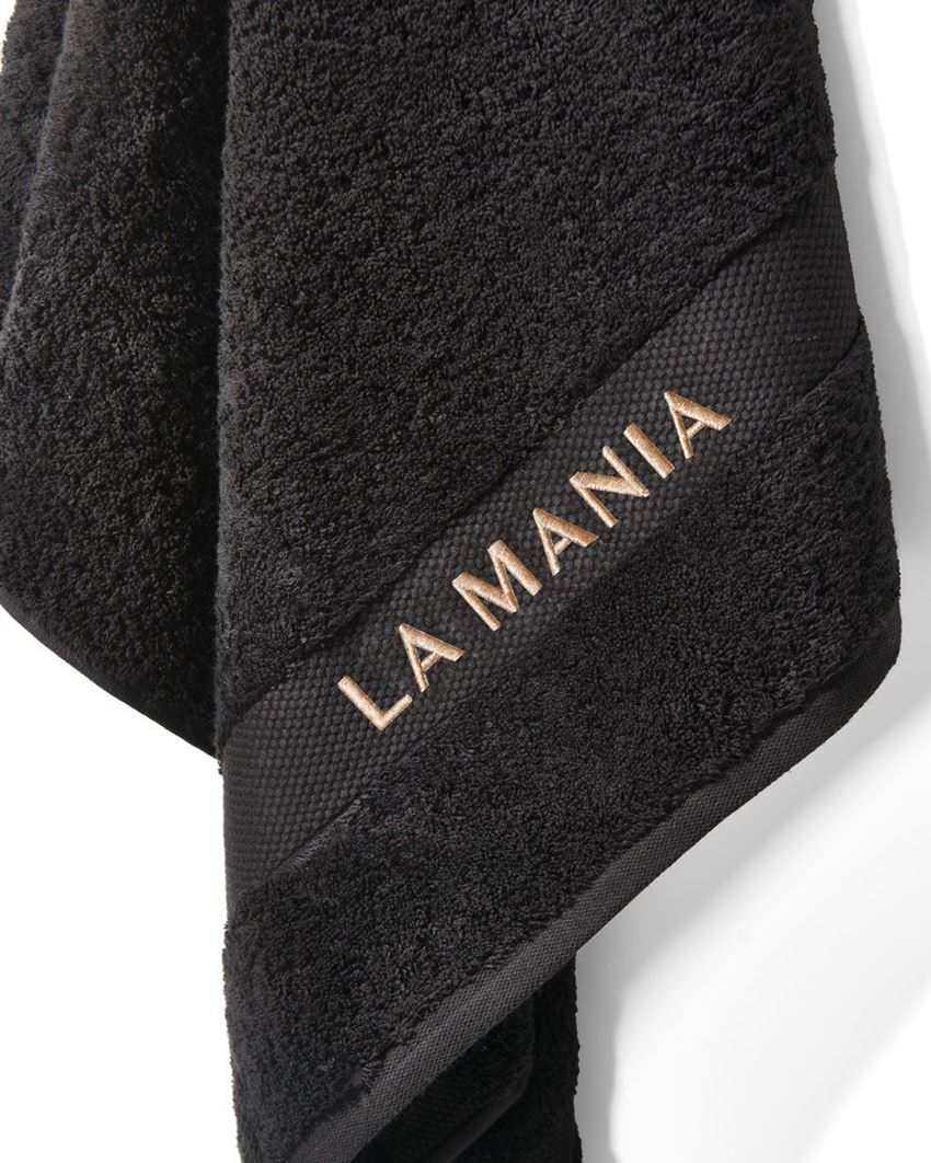 Ręcznik łazienkowy La Mania Home Ręcznik Premium Black 70x140