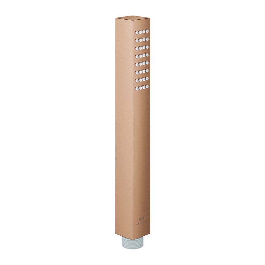 Jednostrumieniowy prysznic ręczny brushed warm sunset Grohe Rainshower Aqua Cube Stick