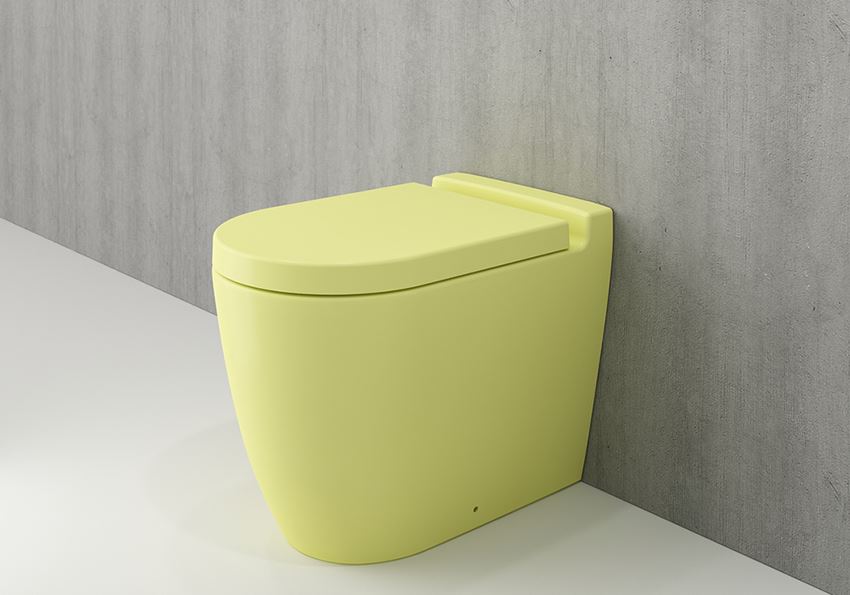 Miska WC stojąca bez deski Matte Yellow Bocchi Venezia