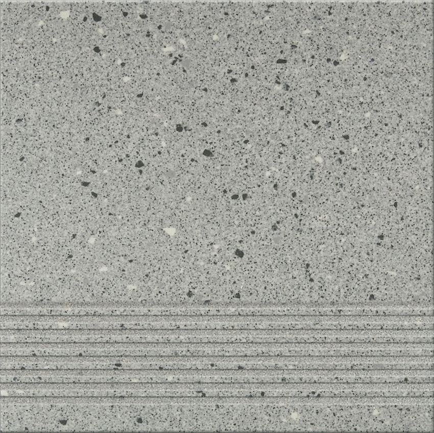 Płytka stopnicowa 29,7x29,7 cm Opoczno Hyperion Grey Steptread