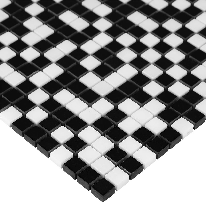 Mozaika kamienna 30,5x30,5 cm Dunin Black&White Pure Black mix 15