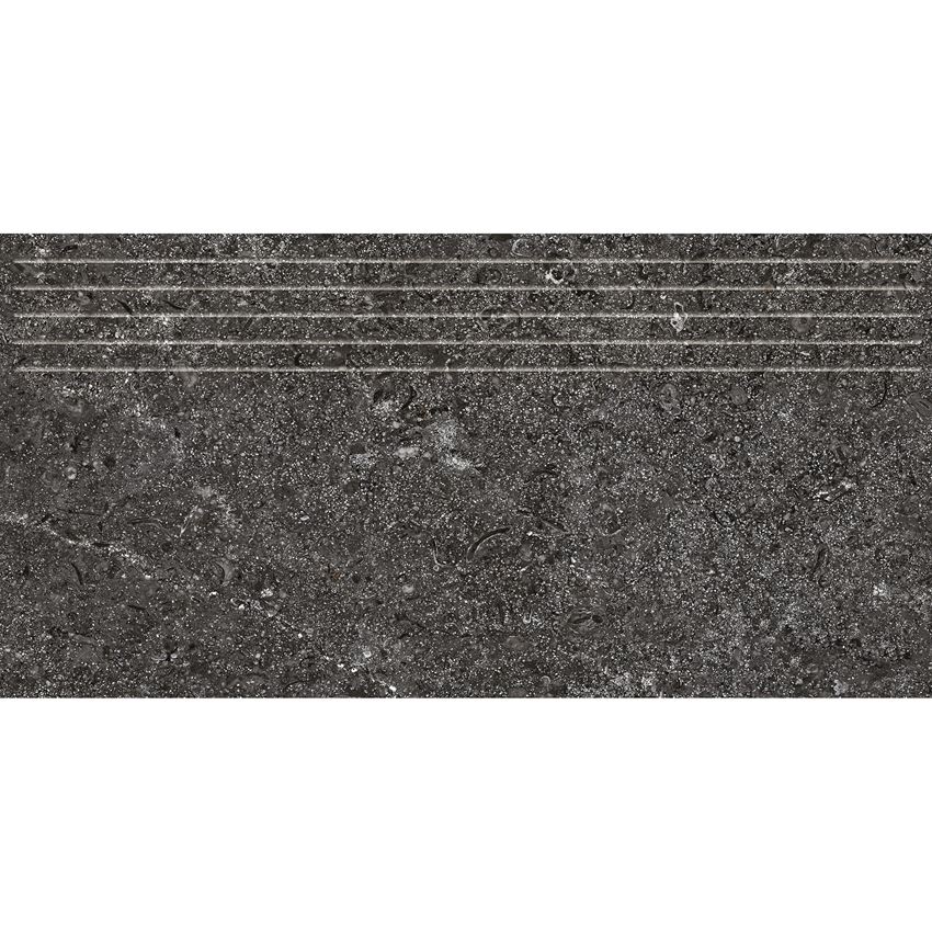 Płytka stopnicowa 29,6x59,8 cm Tubądzin Zimba Grey STR