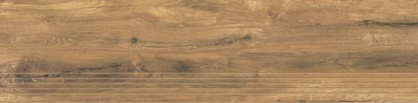 Płytka stopnicowa 29,8x119,8 cm Paradyż Rustland Brown Stopnica Nacinana Mat