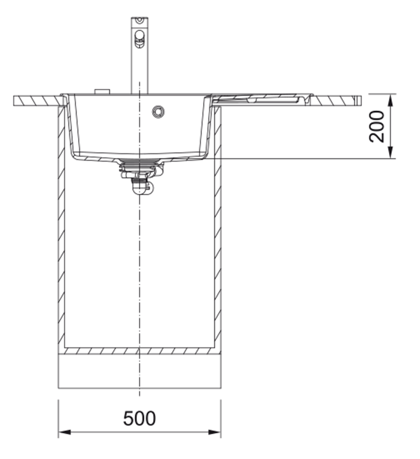 Zlewozmywak Franke Centro CNG 611-78 TL 114.0716.333 rys techniczny