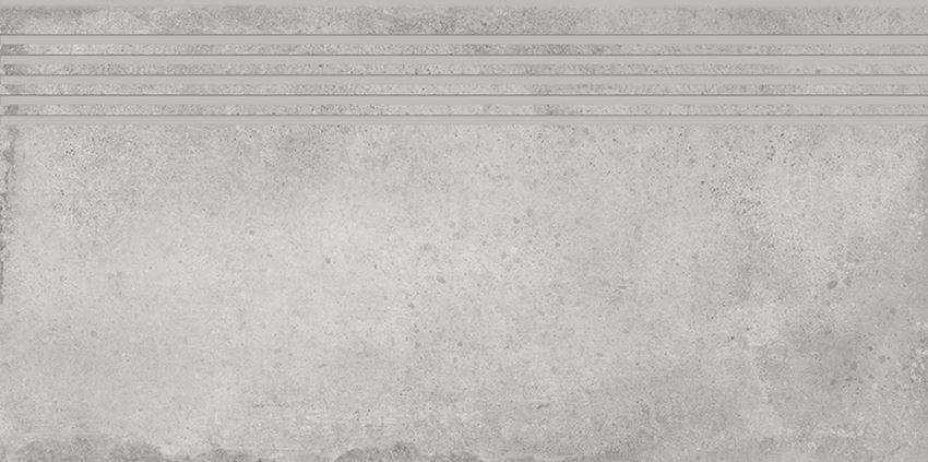 Płytka stopnicowa 29,8x59,8 cm Cersanit Diverso light grey