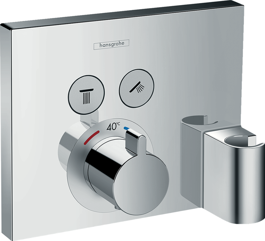 Bateria termostatyczna do 2 odbiorników z Fixfit i Porter element zewnętrzny Hansgrohe ShowerSelect