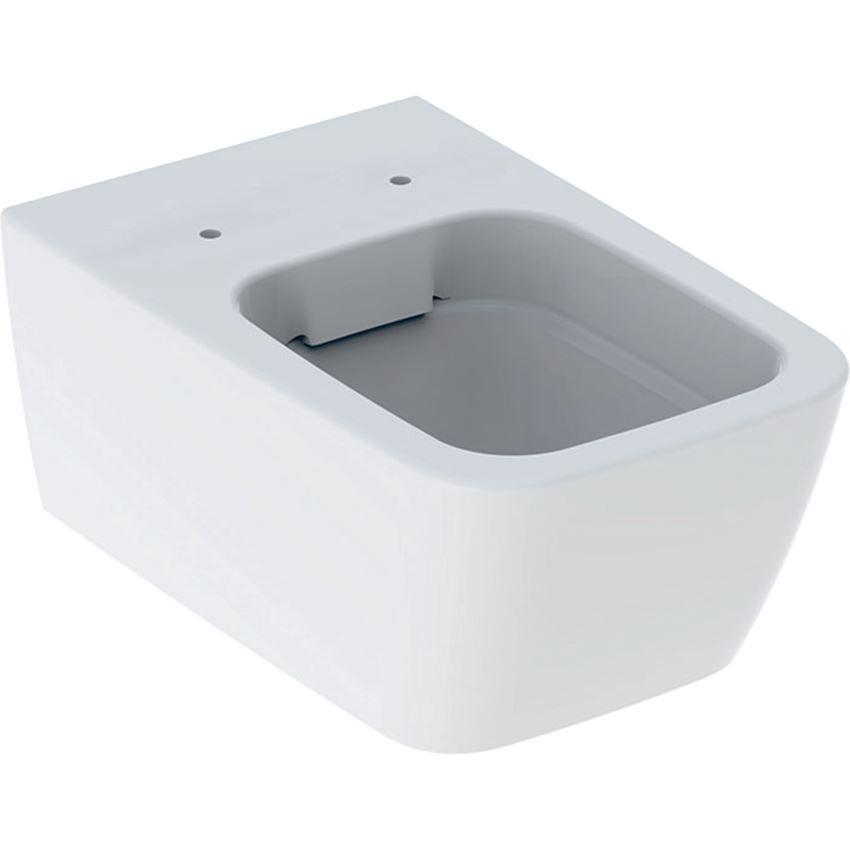 Miska WC wisząca Rimfree ukryte mocowania bez deski biała/KeraTect Geberit iCon Square