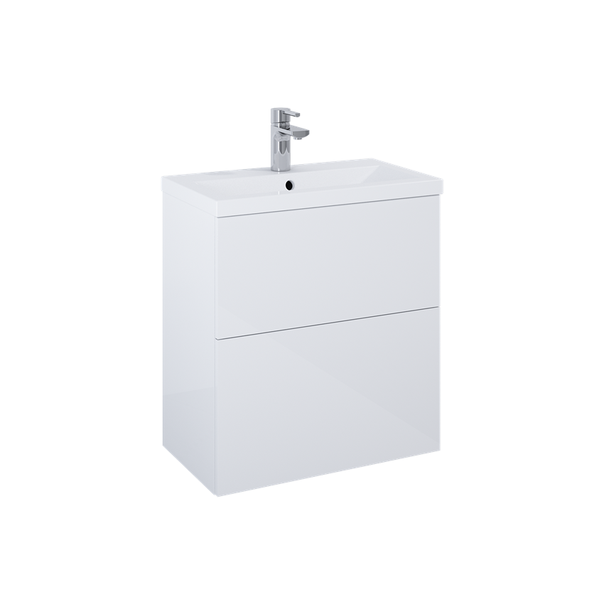 Szafka z umywalką 60,6x35,8x67,3 cm Elita Kido 60 2S White