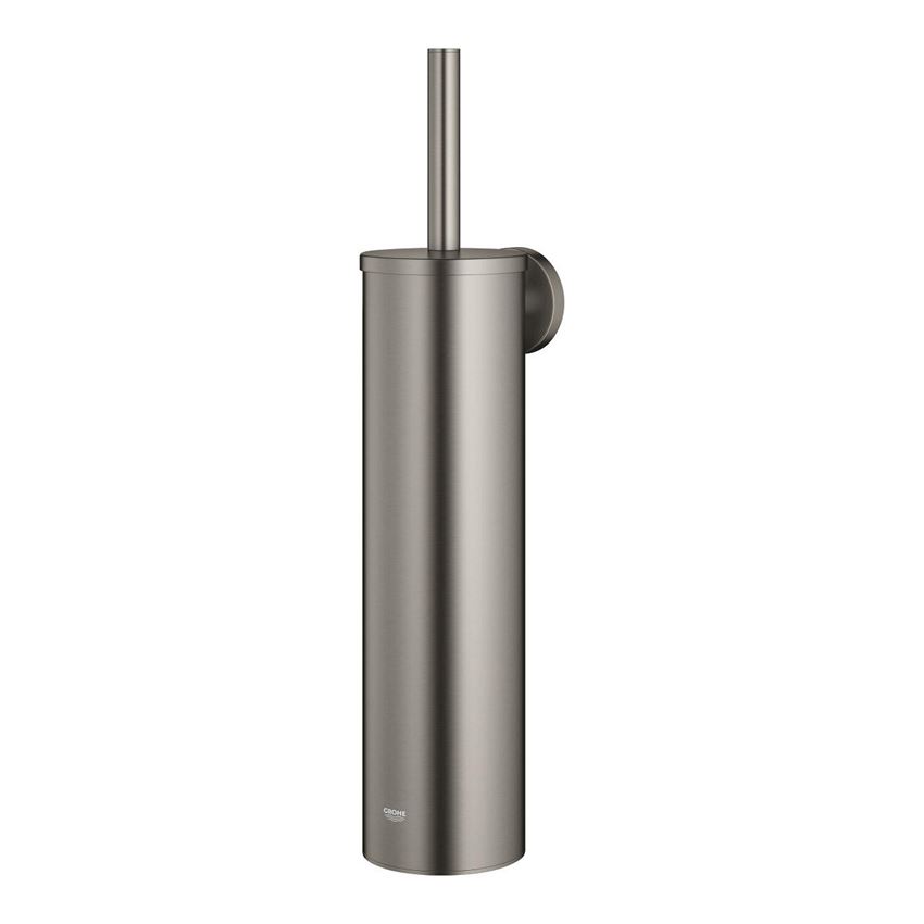 Szczotka toaletowa w metalowej obudowie brushed hard graphite Grohe Essentials