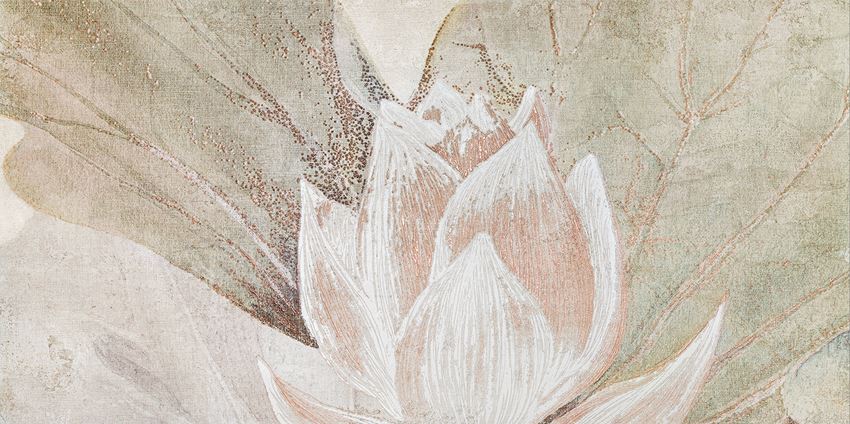Obraz gresowy element 3 59,8x119,8 cm Domino Tortora Flowers B