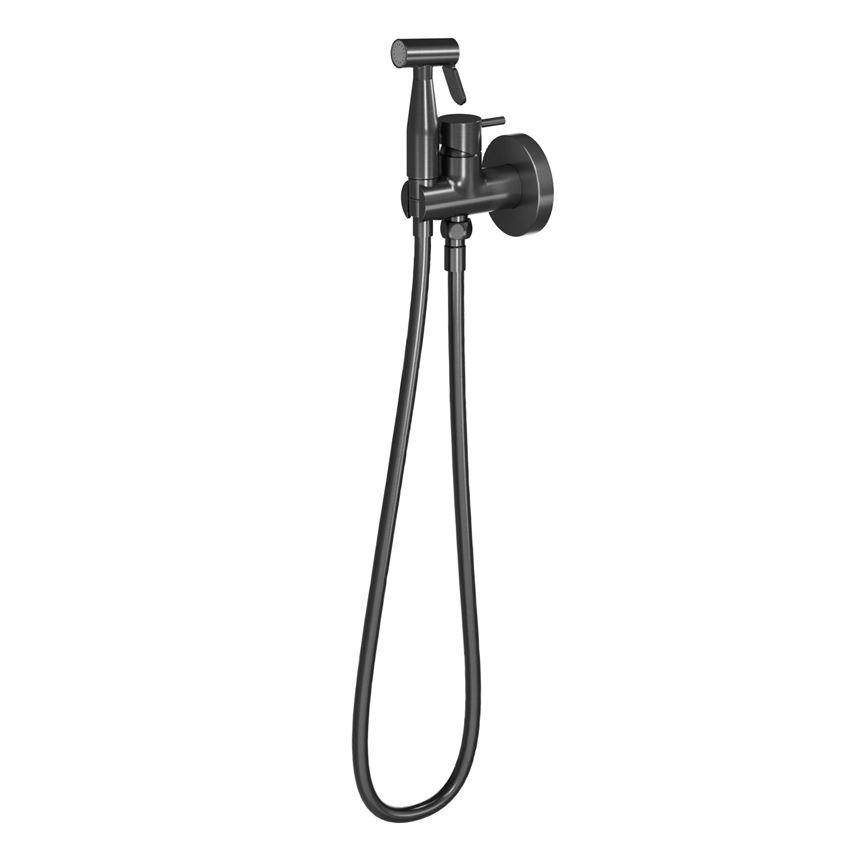 Bateria bidetowa podtynkowa z zestawem black gun metal IÖ Luvia