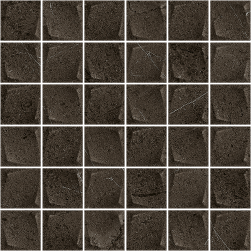 Mozaika 29,8x29,8 cm Paradyż Minimal Stone Nero Mozaika Prasowana K.4,8X4,8