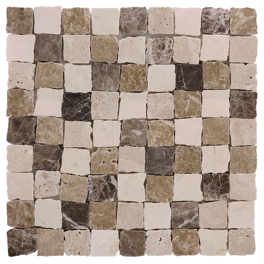 Mozaika kamienna 30,5x30,5 cm Dunin Travertine Bend mix 32 matt