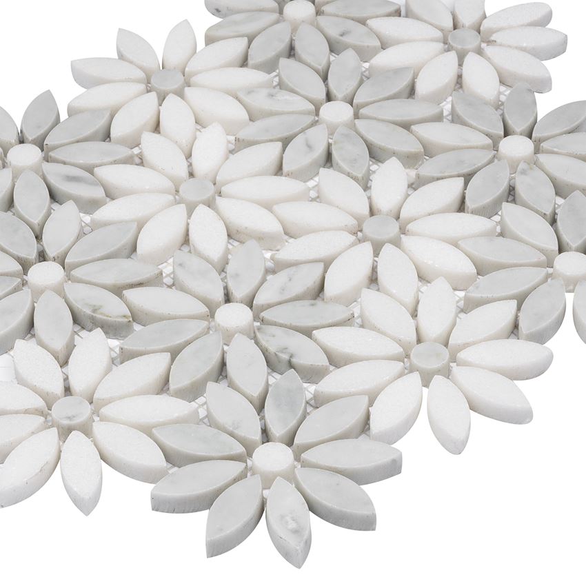 Mozaika kamienna 28,5x31,5 cm Dunin Manorial Carrara White Bloom