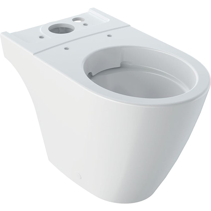 Miska WC stojąca Rimfree do spłuczki nasadzanej bez deski biała/KeraTect Geberit iCon
