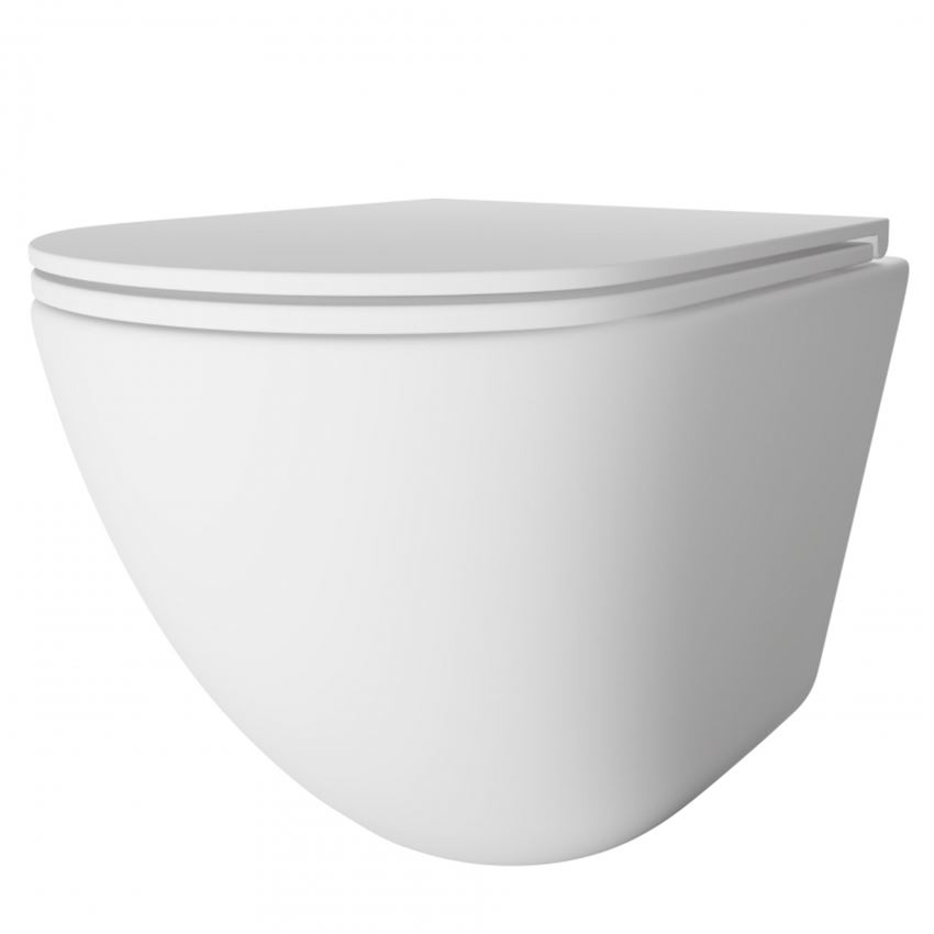 Miska WC podwieszana IÖ Mufi Plus Spin Flux Plus White Mat