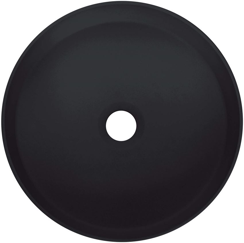 Umywalka granitowa stawiana na blacie 36 cm nero Deante Silia