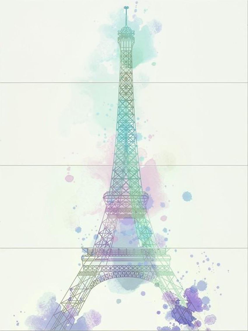 Dekoracja ścienna 75x100 cm Opoczno Parisen Multicolor Composition